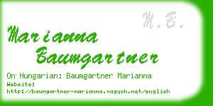marianna baumgartner business card